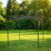 Išskleidžiama sulankstoma palapinė 2x2 m su sienomis, smėlio spalvos, H serija, plieninė (stogelis, paviljonas, markizė)
