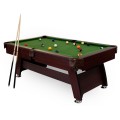 Pulo stalas Bilaro Q15 7 pėdų (212x121cm) žalias audinys su komplektacija
