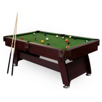 Pulo stalas Bilaro Q15 7 pėdų (212x121cm) žalias audinys su komplektacij..