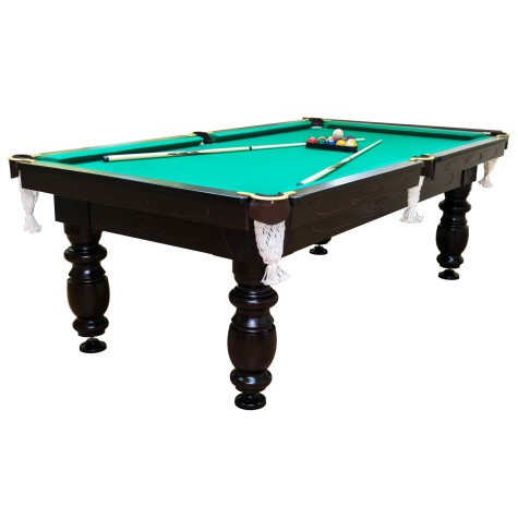 Pulo stalas Elegant 7 pėdų (230x130cm) žalias audinys, su komplektacija