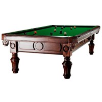 Biliardo stalas Naples 7-12 pėdų, žalias audinys, su komplektacija..