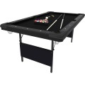 Pulo stalas Black Folden 7 pėdų (213x120cm) juodas audinys, su komplektacija