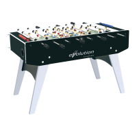 Futbolo stalas Garlando F-20 Evolution, sulankstomos kojos..