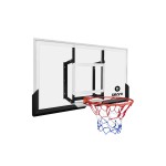 Krepšinio lenta Bilaro Omaha Class 136x80cm, 8mm grūdintas stiklas, su lanku ir tinkleliu