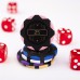 Pokerio rinkinys juodame aliuminio dėkle, 300 žetonų, 14g su vertėmis