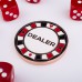 Pokerio rinkinys juodame dėkle 500 žetonų, 14g su vertėmis