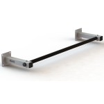 Prie sienos montuojamas skersinis SLIM-2, baltas-juodas iki 150kg