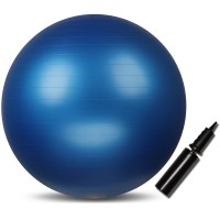 Gimnastikos kamuolys INDIGO Anti-burst 85cm mėlynas..