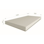 Gimnastikos čiužinys SANRO 100x50x6 cm pilkas