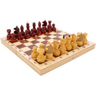 Lakuoti šachmatai 29x29x1,9 cm..