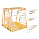 Daugiafunkcis medinis sporto kompleksas vaikams KIDWOOD ROCKET Sport SET, iki 90kg