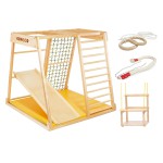 Daugiafunkcis medinis sporto kompleksas vaikams KIDWOOD SAILOR Junior SET, iki 90kg