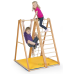 Daugiafunkcis sulankstomas medinis sporto kompleksas vaikams KIDWOOD ZEBRA Junior Set, iki 90kg