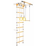 Sporto kompleksas (gimnastikos sienelė) JUNIOR ATLET LIGHT, balta-geltona, 220x55cm