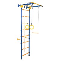 Sporto kompleksas (gimnastikos sienelė) JUNIOR ATLET LIGHT, mėlyna-gelto..