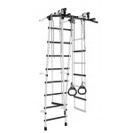 Sporto kompleksas (gimnastikos sienelė) STELLA balta-juoda, 212x52,5cm