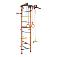 Sporto kompleksas (gimnastikos sienelė) RAINBOW oranžinė-vaivorykštė, 23..