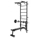 Sporto kompleksas (gimnastikos sienelė) HERO 3in1 juoda, 241x68,5cm