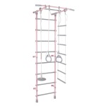 Sporto kompleksas (gimnastikos sienelė) PASTEL-1 rožinė-pilka, 217x52,5cm