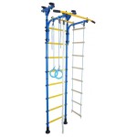 Sporto kompleksas (gimnastikos sienelė) JUNIOR ATLET-R mėlyna-geltona, 245-290x60cm