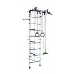 Sporto kompleksas (gimnastikos sienelė) RAINBOW balta-mėlyna, 230x52,5cm