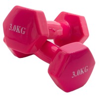 Viniliniai hanteliai KP-034 2x3kg..