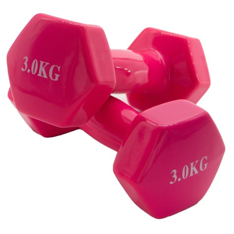 Viniliniai hanteliai KP-034 2x3kg