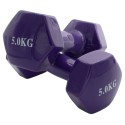 Viniliniai hanteliai KP-036 2x5kg