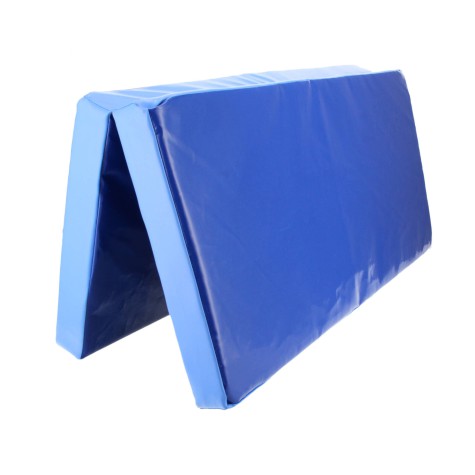 Sulankstomas gimnastikos čiužinys SANRO 100x100x8 cm mėlynas