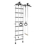 Sporto kompleksas (gimnastikos sienelė) HAPPY KID balta-juoda, 230x52,5cm