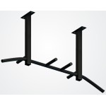 Prie lubų tvirtinamas skersinis Atlant-4, iki 150kg juodas