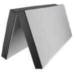 Sulankstomas gimnastikos čiužinys SANRO 100x100x8 cm pilkas