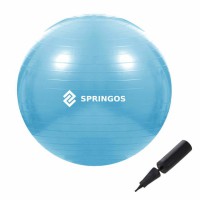 Gimnastikos kamuolys SPRINGOS 55cm Mėlynas..