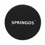 Masažinis lakroso kamuoliukas SPRINGOS 6,5 cm Juodas