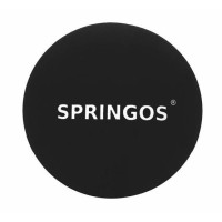 Masažinis lakroso kamuoliukas SPRINGOS 6,5 cm Juodas