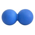 Masažinis dvigubas kamuoliukas SPRINGOS 6x12 cm Mėlynas