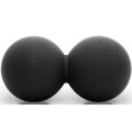 Masažinis dvigubas kamuoliukas SPRINGOS 6x12 cm Juodas