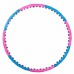 Masažinis lankas SPRINGOS Hula Hop 100cm 1,4kg Rožinis-mėlynas