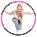 Masažinis lankas SPRINGOS Hula Hop 83cm 0,9kg Rožinis-pilkas