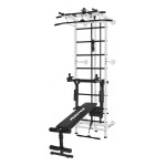 Sporto kompleksas-jėgos treniruoklis KRAFT SystemLight 3in1 baltai-juodas, 247x68,5cm