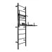 Sporto kompleksas (gimnastikos sienelė) SAN PRO 3 in 1 juodas, 229x68cm