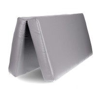 Sulankstomas gimnastikos čiužinys SANRO 100x100x10 cm Pilkas..