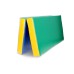 Sulankstomas gimnastikos čiužinys SANRO 100x100x10 cm Mėlynas/žalias/geltonas