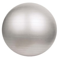 Gimnastikos kamuolys SANRO 75cm Pilkas su pompa..