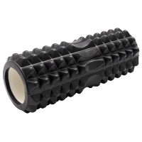 Masažinis jogos volas SANRO KP-233 PVC 14*33cm Juodas..