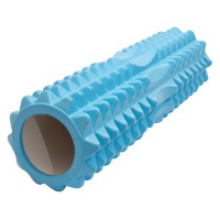 Masažinis jogos volas SANRO KP-245 PVC 14*45cm Žydras..