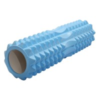 Masažinis jogos volas SANRO KP-245 PVC 14*45cm Šviesiai mėlynas..