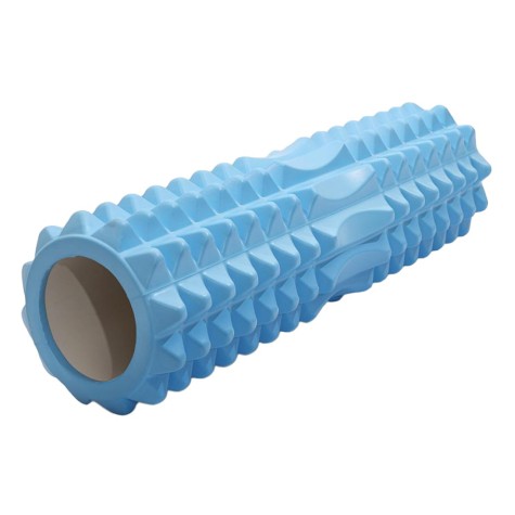 Masažinis jogos volas SANRO KP-245 PVC 14*45cm Šviesiai mėlynas