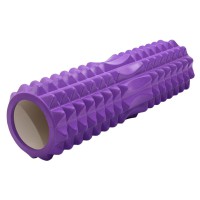 Masažinis jogos volas SANRO KP-245 PVC 14*45cm Violetinis..