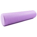 Masažinis jogos volas SANRO Foam roll 60*15cm Šviesiai violetinis